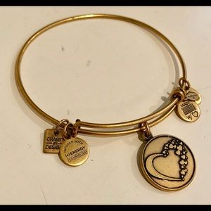 Alex & Ani Heart Bracelet Bronze